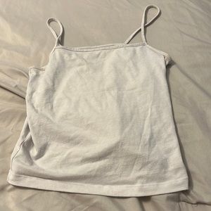 White cropped tank